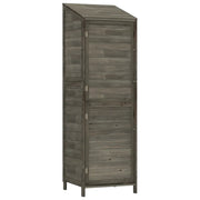 Capanno Giardino Antracite 55x52x174,5 cm Legno Massello Abete CFW5597315