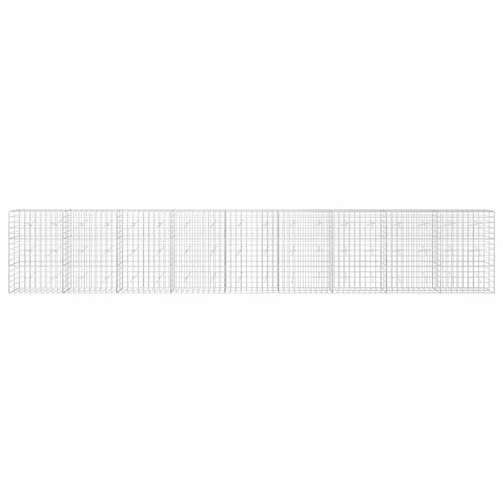 Gabione con filo da 5 mm e rete 10x10 cm 900x20x150 cm 3465060