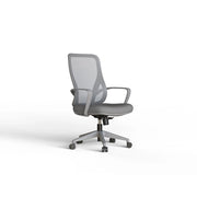Sedia studio Hispanohogar altezza regolabile in tessuto gris