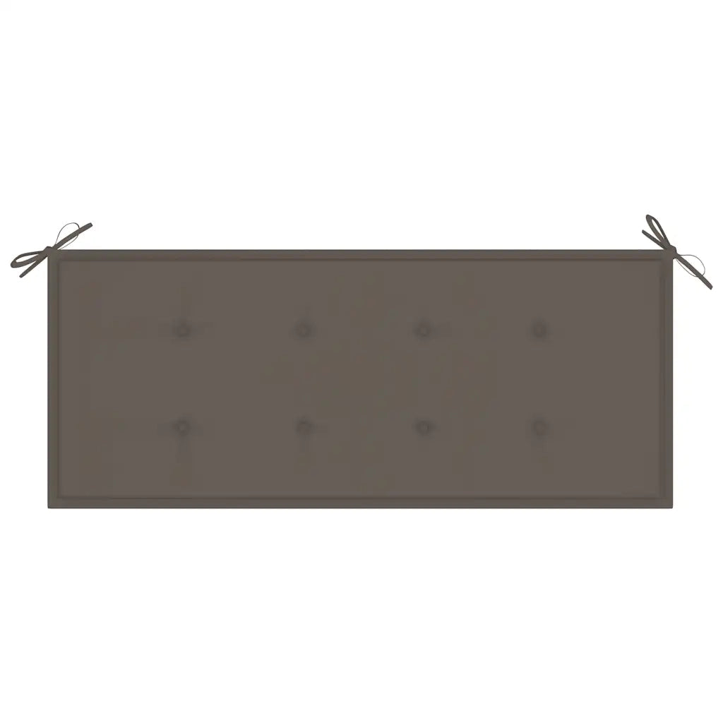 Panchina da Giardino 2 Posti e Cuscino 120cm Massello Eucalipto 3060977