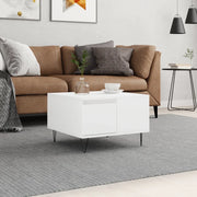 Tavolino da Salotto Bianco 55x55x36,5 cm in Legno Multistrato 830756