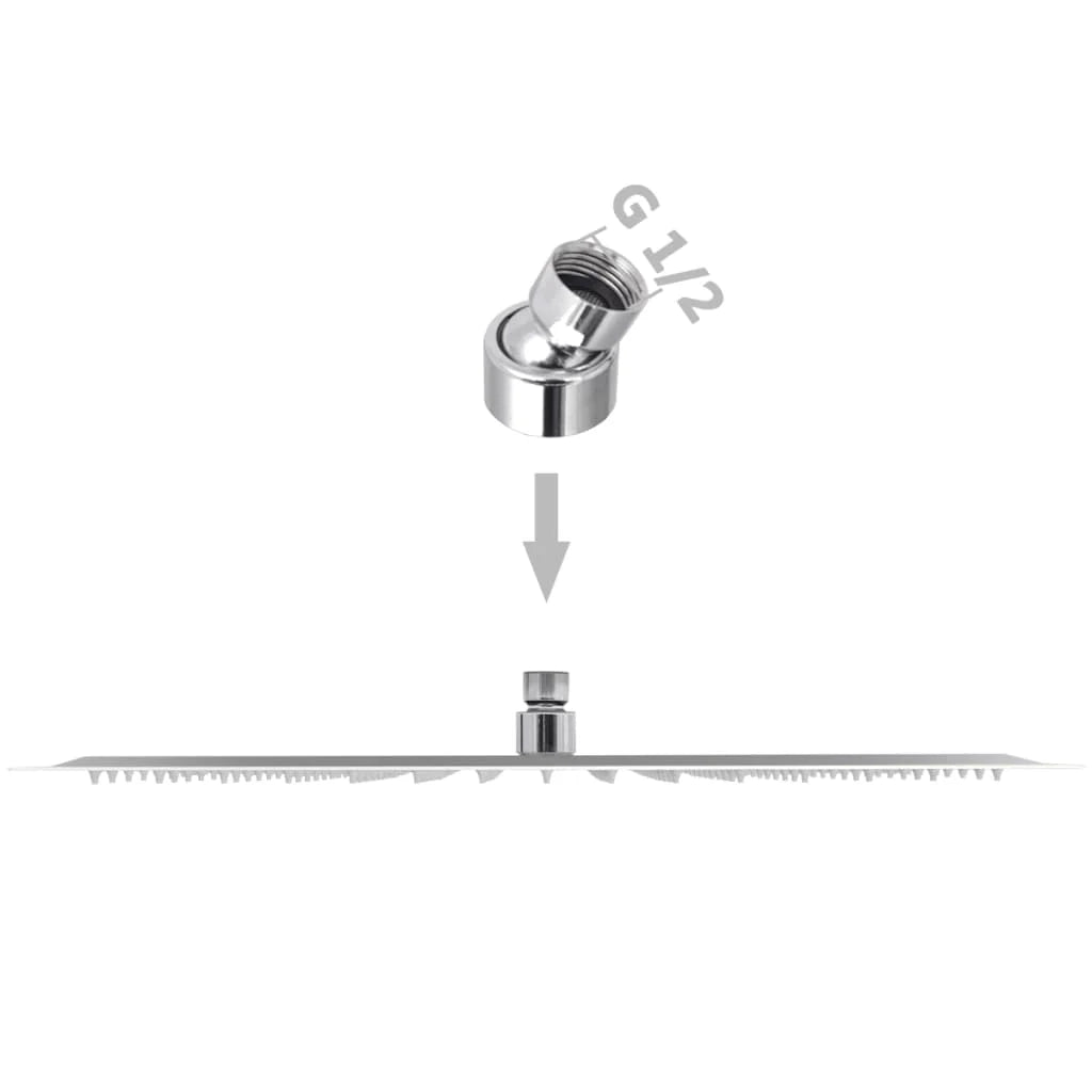 Soffione doccia quadrato in acciaio inox a immersione 40x40 cm 02_0003093