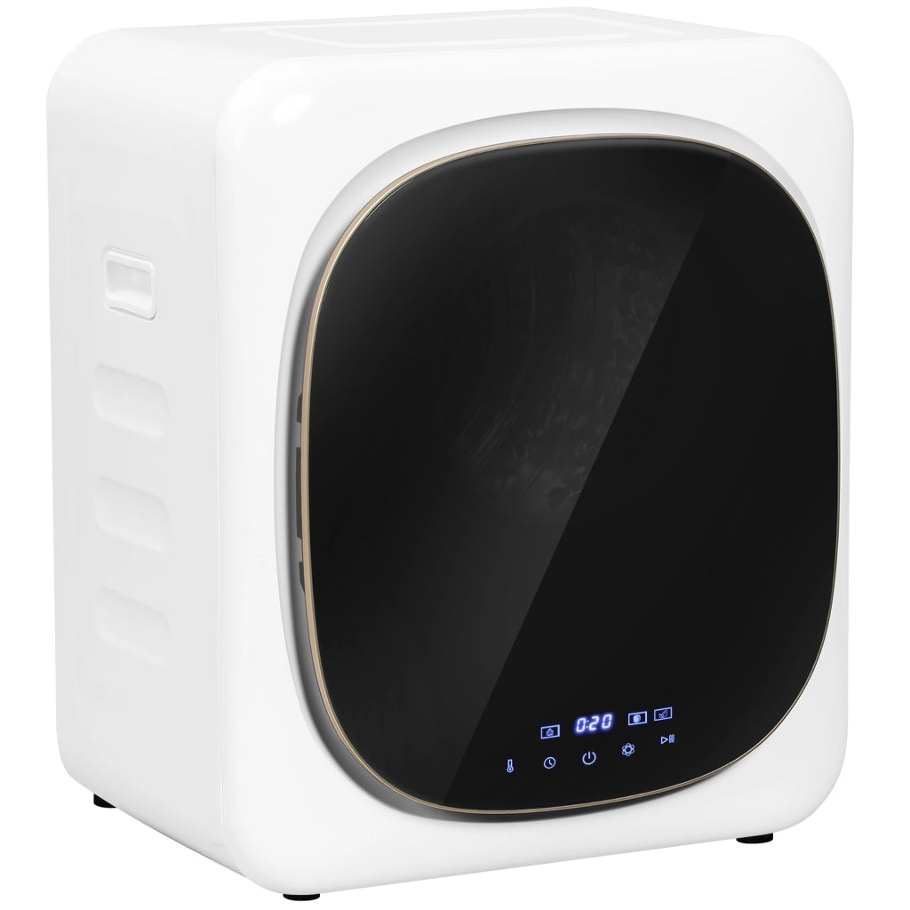 Asciugatrice con disinfezione UV, design compatto, capacit¨¤ 4 kg, acciaio inox, bianca