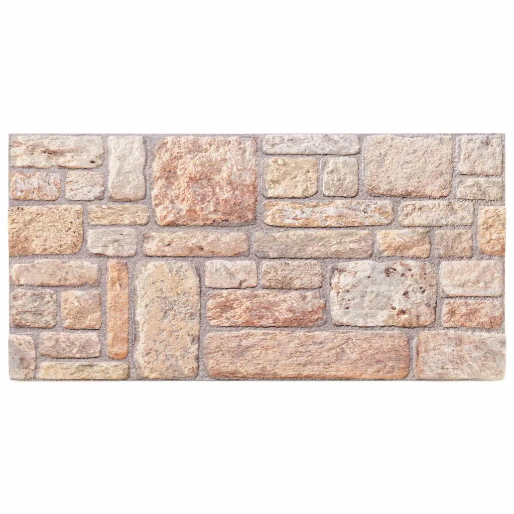 Pannelli da parete 10 pz Marrone chiaro e bianco 100 x 50 cm CFW7237808