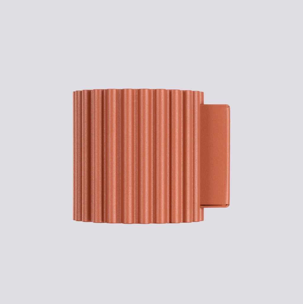 Applique moderna VISTAO Pure Lume ocra rossa 10cm G9 su-giù
