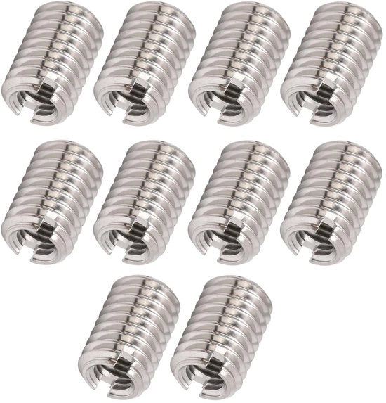 Set di viti riduttive 10 pezzi - femmina M5 x 0,8 mm - maschio M8 x 1,25 mm - lunghezza 12 mm - acciaio inossidabile - attrezzatura per riparazione di viti - set di viti per riparazione