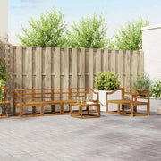 Set di divani da esterno 7 pcs Naturale