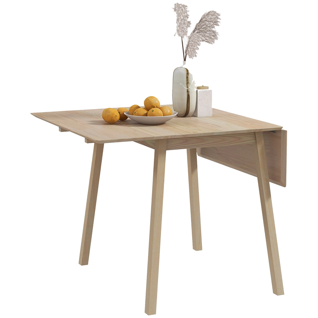 Tavolo da pranzo pieghevole allungabile ¨C zephmum ¨C legno naturale 120x60x75