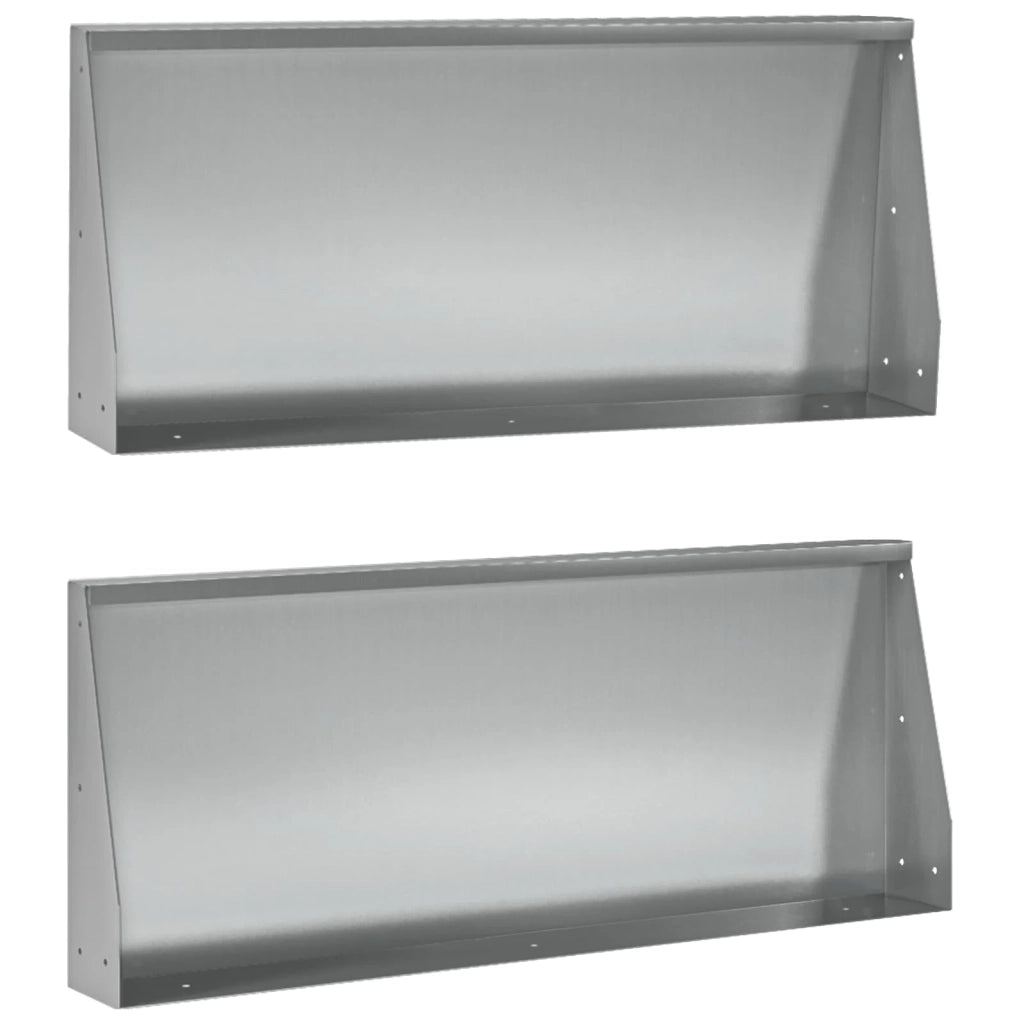 Muro di contenimento 2 pz 100 x 12 x 50 cm Acciaio zincato 8015155