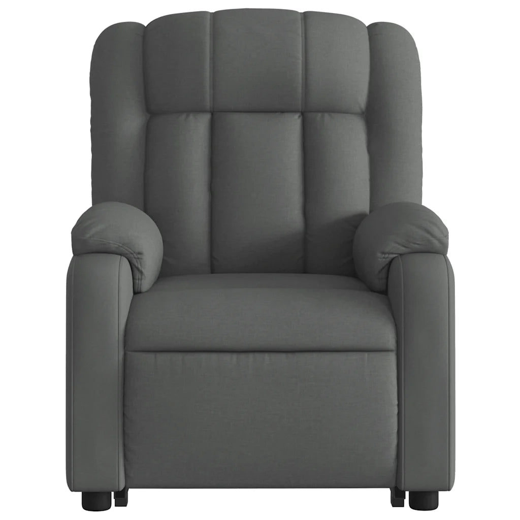 Poltrona Alzapersona Reclinabile Elettrica Grigio Scuro Tessuto 3205341