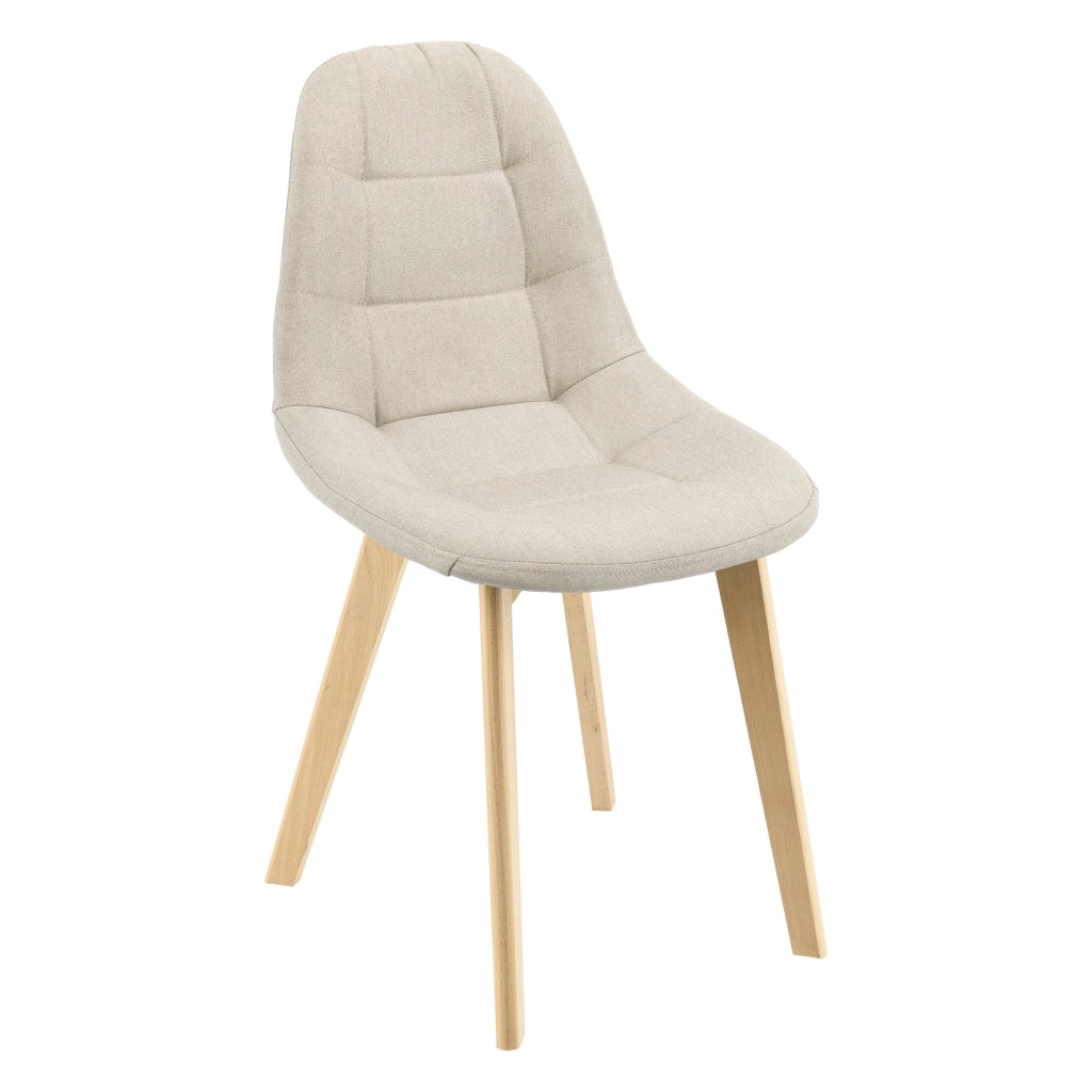 Set di 4 sedie da pranzo 86 x 53 x 47 cm beige 03_0006768