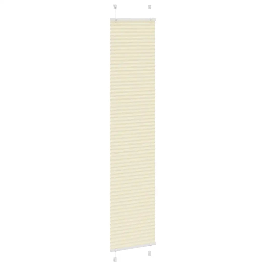 Tenda Plissettata Crema 40x200 cm Larghezza Tessuto 39,4 cm 4015301