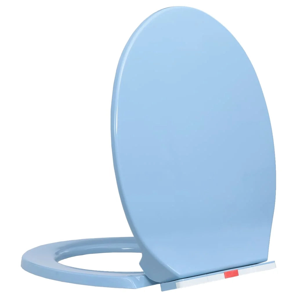 Sedile WC ovale blu con chiusura ammortizzata 02_0002924