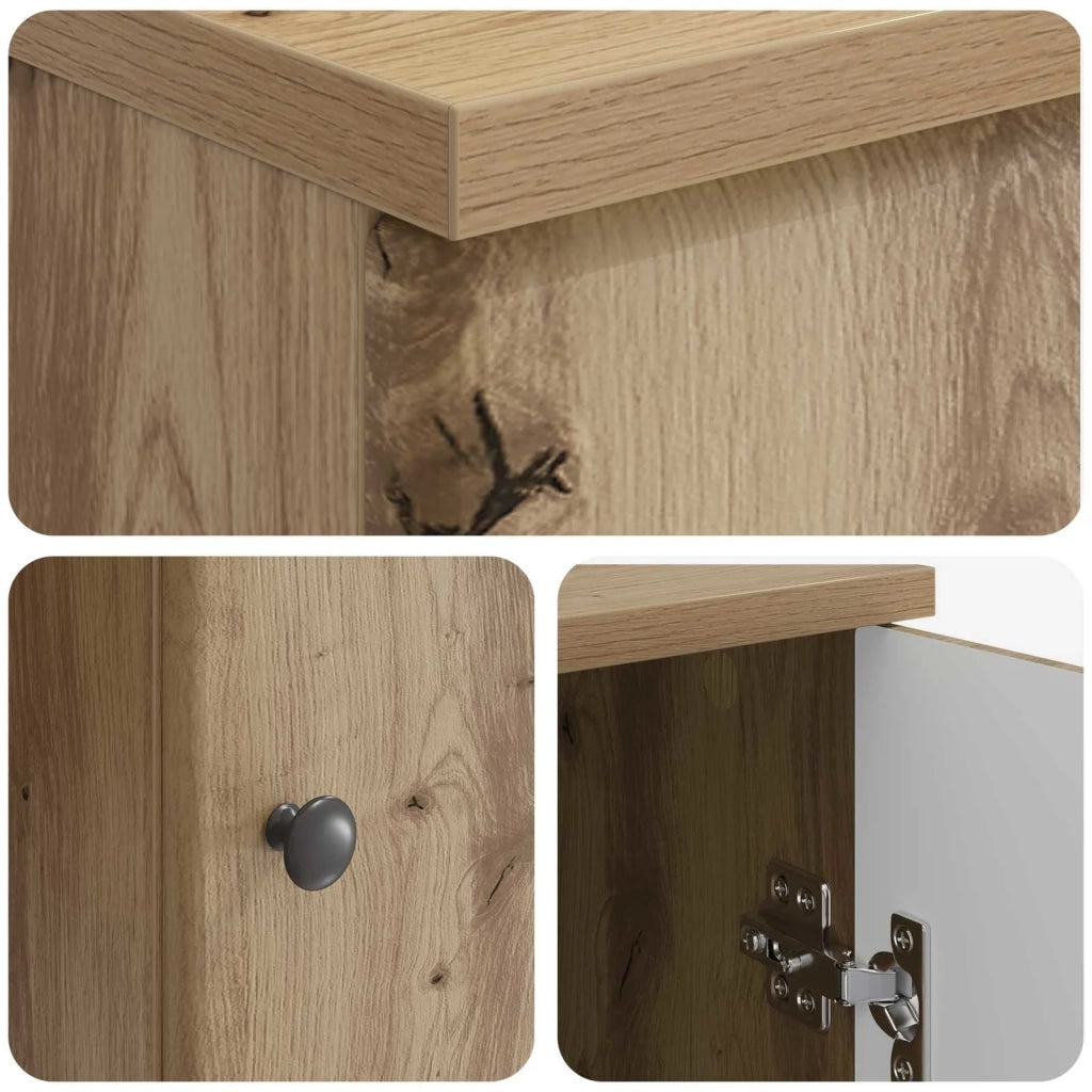 Scrivania con lo scaffale Rovere Artigianale 142,5 x 50 x 75 cm