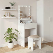 Tavolo da Trucco Bianco 50 x 41 x 135 cm Legno multistrato 865118