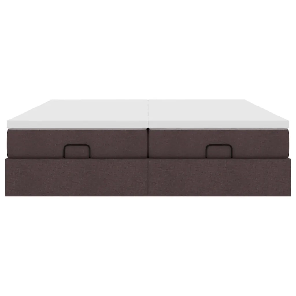 Struttura Letto Pouf con Materassi 160x200 cm in Tessuto 3311237