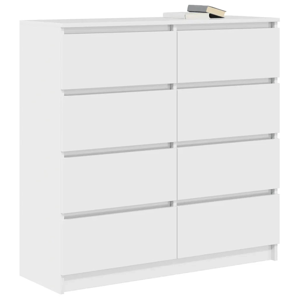 Credenza Bianca 100x35x99 cm in Legno Multistrato 3328489