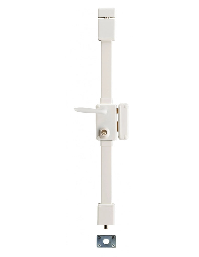 Serratura BELUGA bianca HG5 con quadro maniglia 75 x 130 mm, destra, 4 chiavi – THIRARD