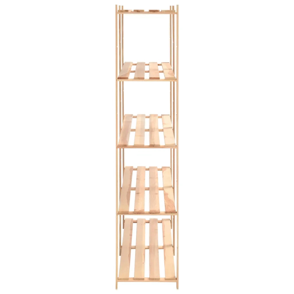Scaffali a 5 Livelli 10 pz 170x38x170cm in Massello Pino 500 kg cod mxl 50872