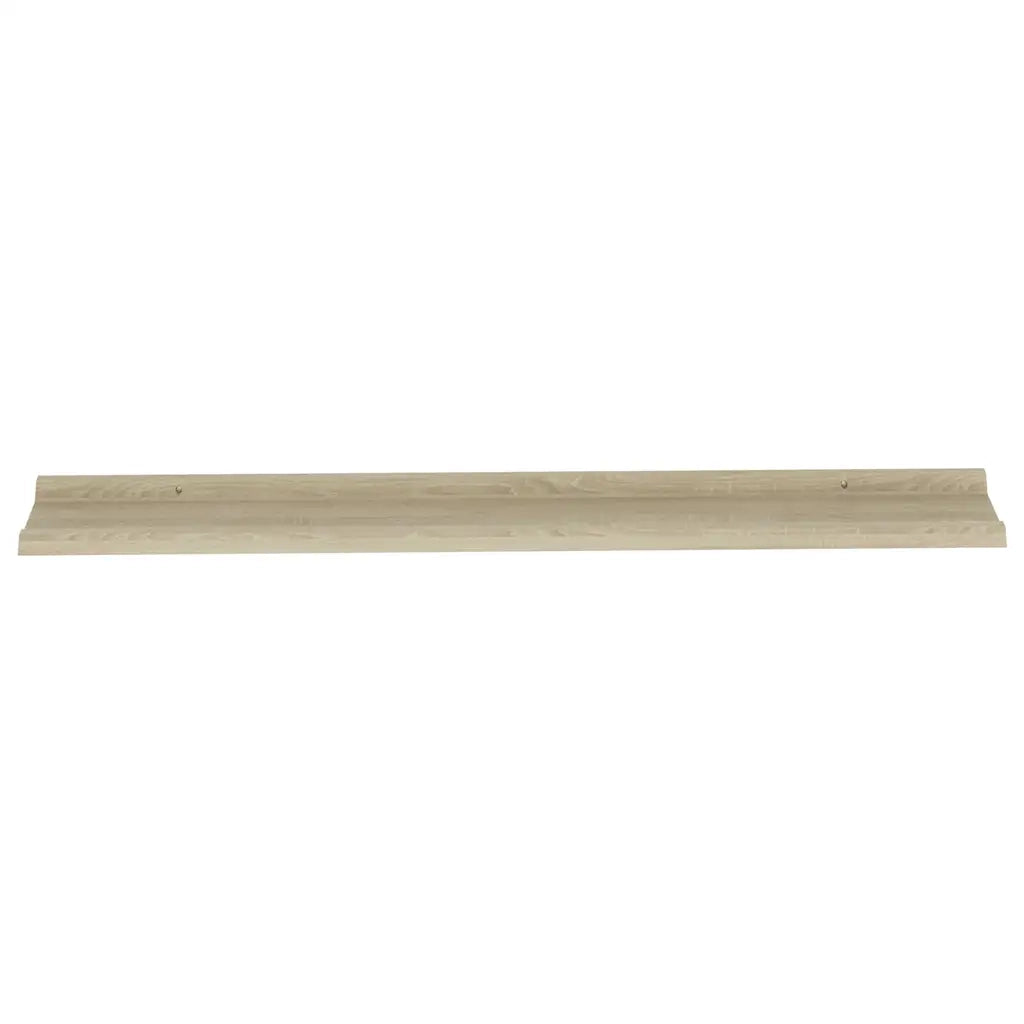 2 pz Mensole da Parete | Scaffali a Parete | Ripiano a parete Rovere Sonoma 115x9x3 cm