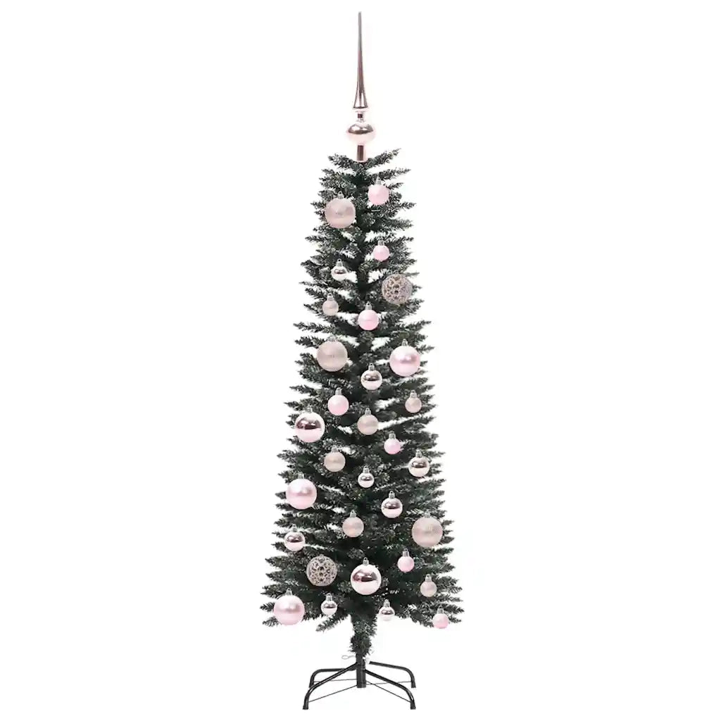 Albero di Natale | Decorazioni natalizie artificiale con 150 LED Verde 120 cm