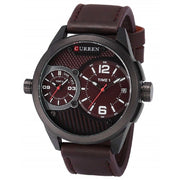 Trade Shop - Orologio Da Polso Uomo Curren Analogico Tondo Cur111 Colore Marrone -