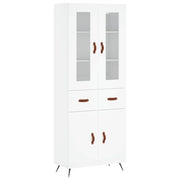 Buffet credenza cassettiera mobiletto mobile contenitore organizer cucina soggiorno salotto alto 69,5 x 34 x 180 cm legno ingegnerizzato bianco 02_0032634