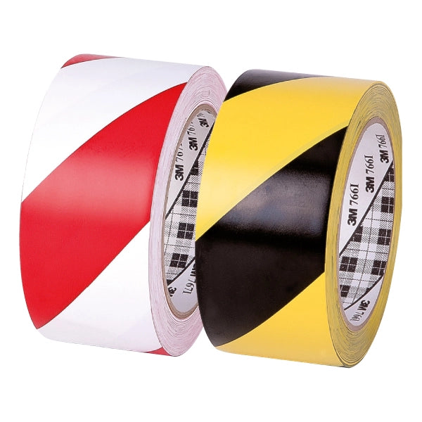 NASTRO SEGNALETICO ADESIVO mm 50x33 mt - colore bianco/rosso