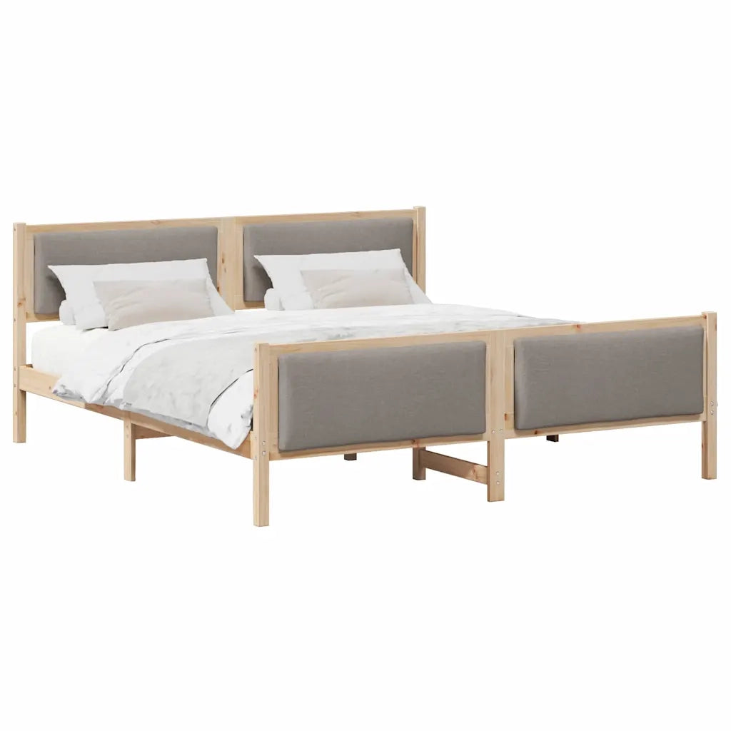 Struttura del letto con testiera Talpa 200 x 200 cm Tessuto 3394246