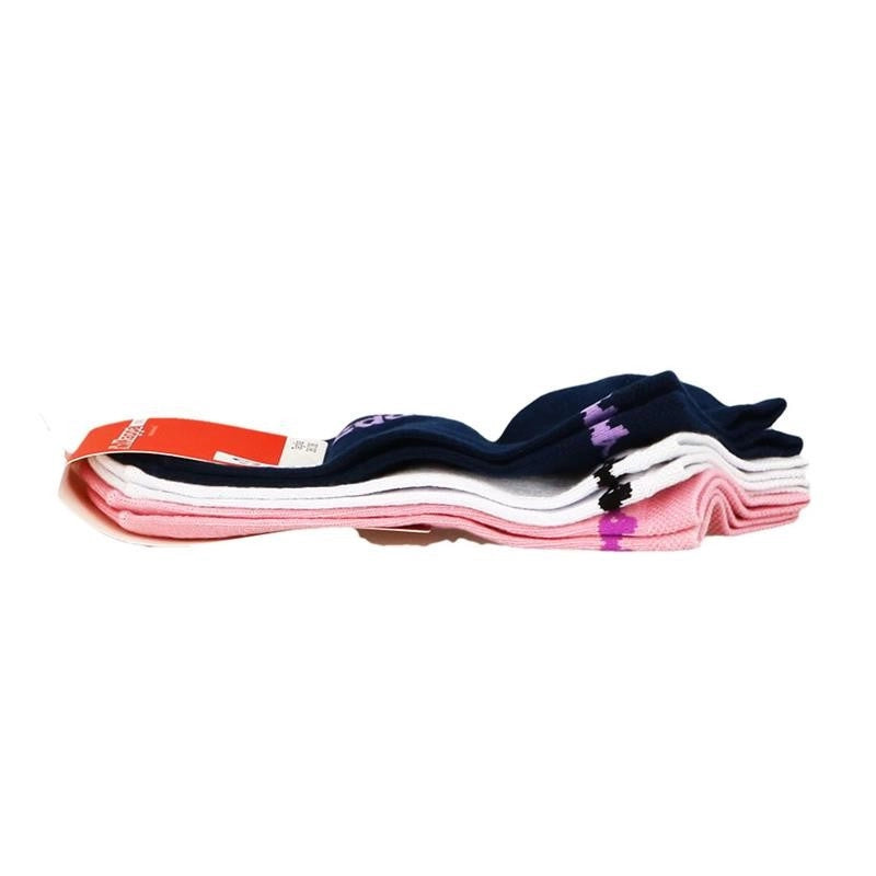 KAPPA CALZA FANTASMINO TAGLIA 36/38 DA DONNA IN MAGLIA JERSEY E COTONE CONFEZIONE DA 3 PAIA BIANCO/ROSA/BLU