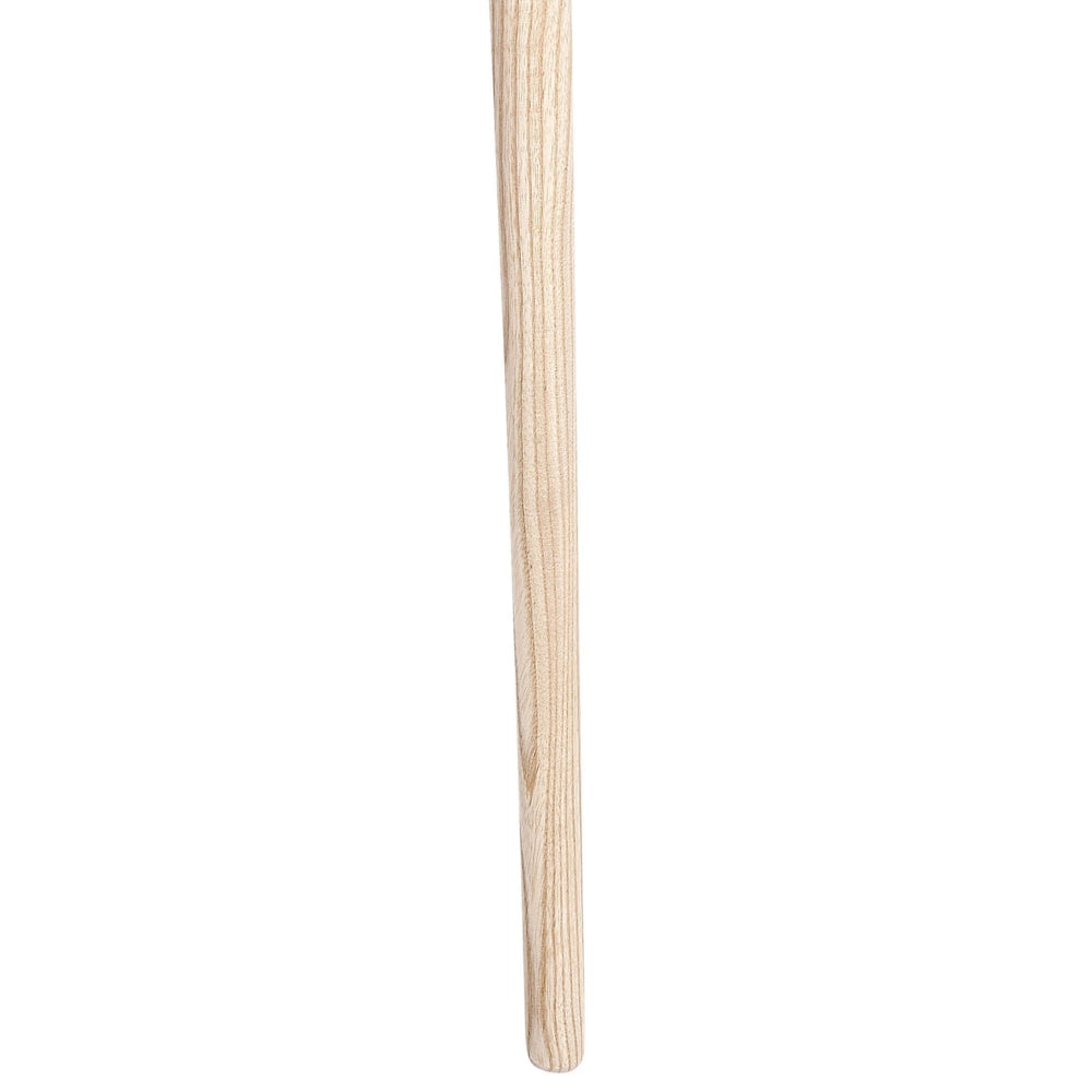 Lampada da Terra Nera con Struttura in Legno Chiaro 140 cm Paralume in Tessuto Treppiede per Tamburo Design Moderno