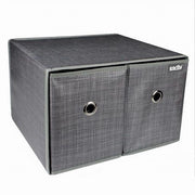 Trade Shop - Box Scatola Salvaspazio Contenitore 2 Cassetti Organizer 39 X 34 X 26 Cm 69727 -
