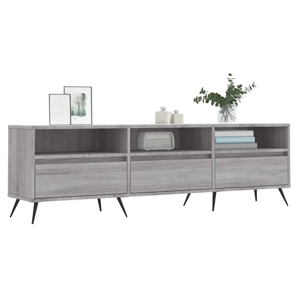 Mobile Porta TV-Mobile per TV-Credenza TV Grigio Sonoma 150x30x44,5 cm Legno Multistrato 177871