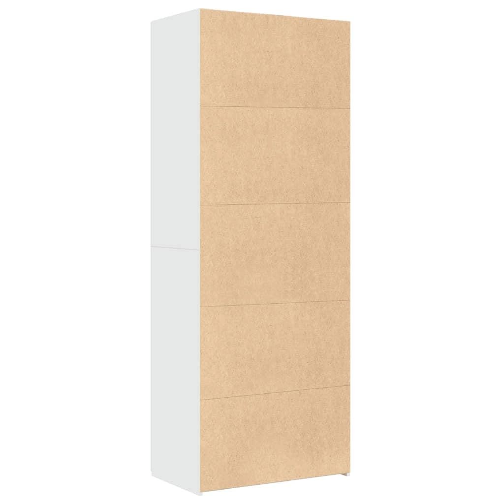 Buffet credenza cassettiera mobiletto mobile contenitore organizer cucina soggiorno salotto alto 70 x 42,5 x 185 cm legno ingegnerizzato bianco 02_0032768