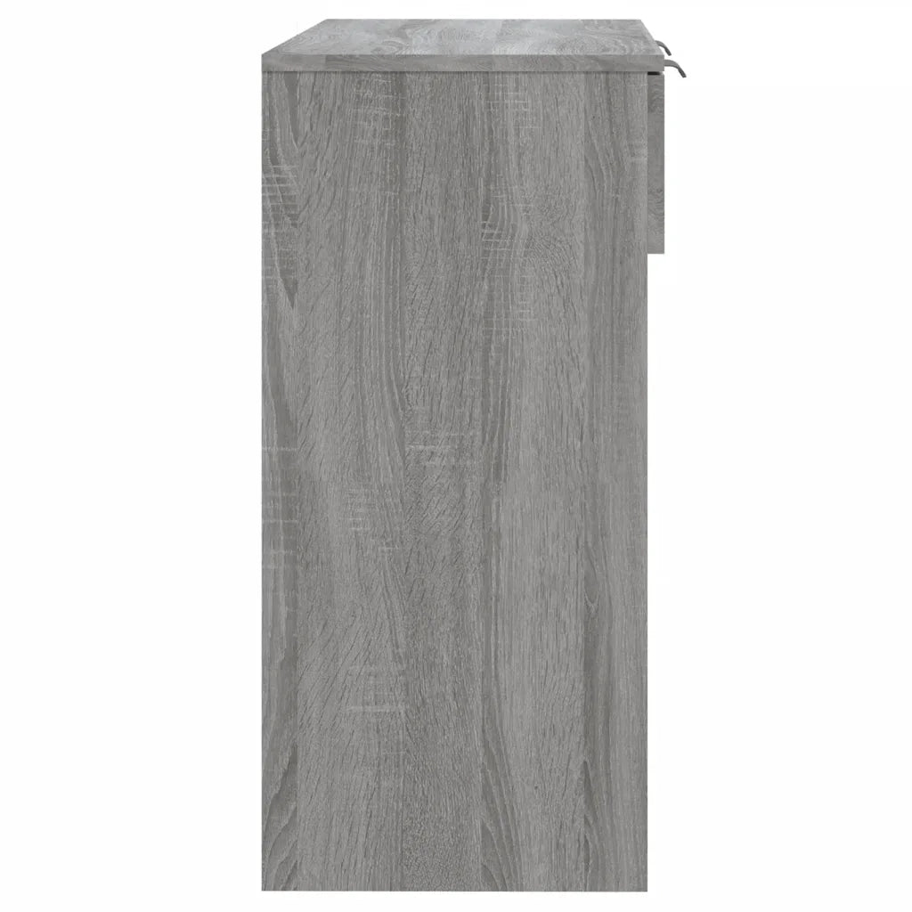 Tavolino Consolle Grigio Sonoma 90x36x75 cm Legno Multistrato 817073