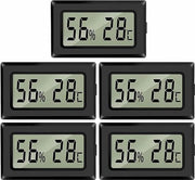 5 termometri digitali mini e igrometri adatti per serre/automobili/case/uffici