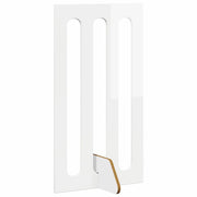 Recinto pieghevole per animali 4 pcs Bianco Lucido 8005980