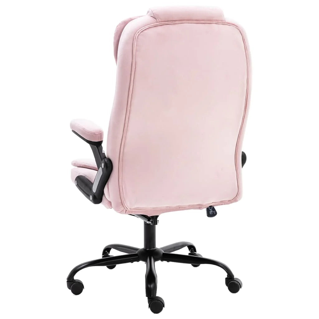 Sedia da ufficio/sedia da studio/poltrona rosa Rosevelours 02_0024058