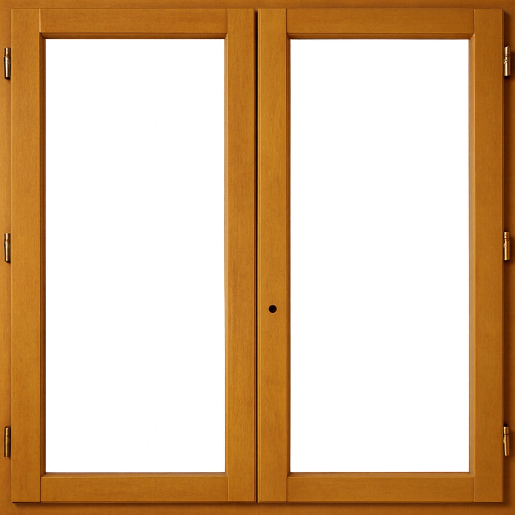 Finestra a 2 pannelli in legno Altezza 165 X Larghezza 120 (dimensioni del tavolo) senza maniglia