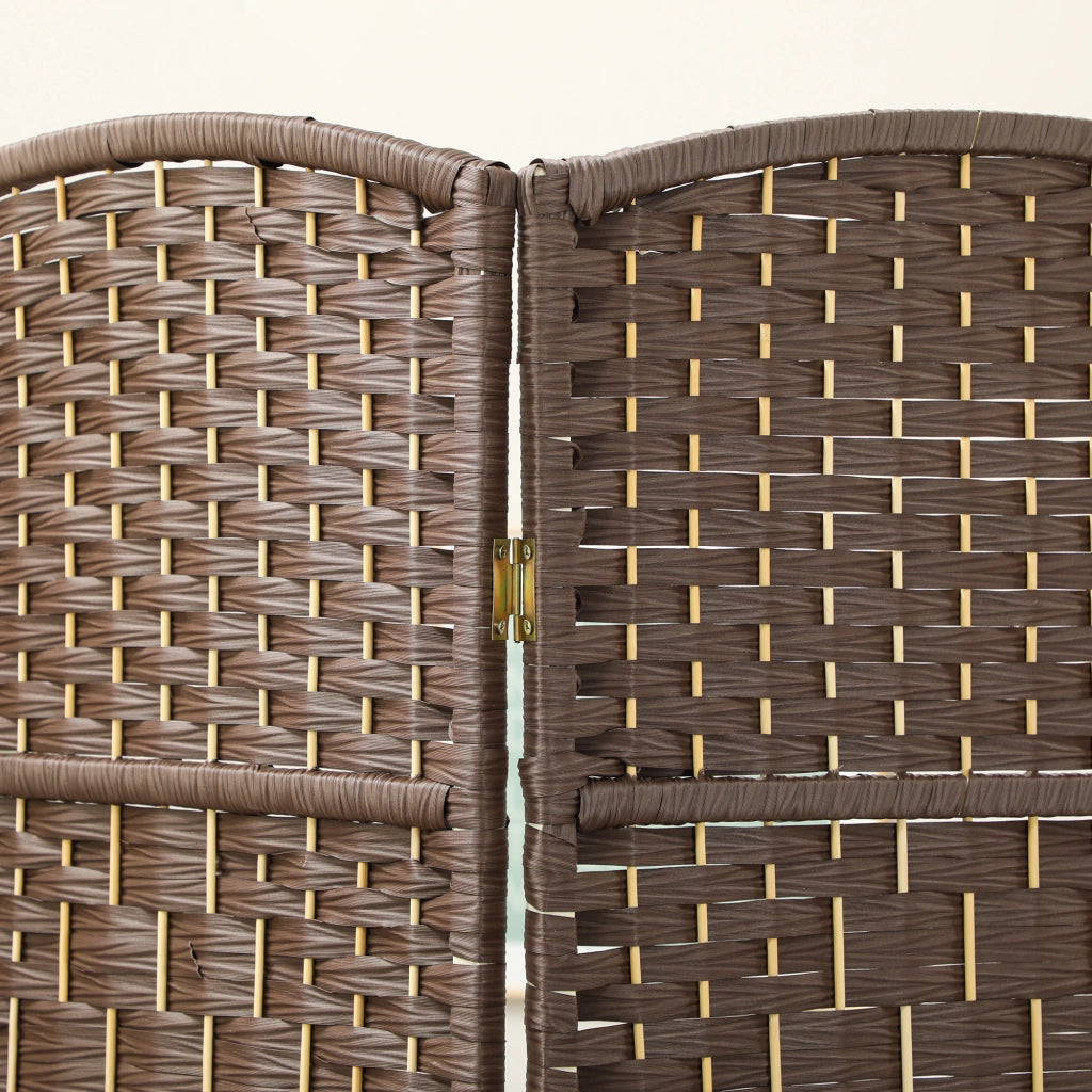 Paravent in legno 3 ante ¨C zephmum ¨C 135x180 cm marrone
