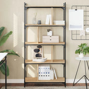 Libreria Rovere Sonoma 5 Ripiani 76x32x158 cm Legno Multistrato 833941