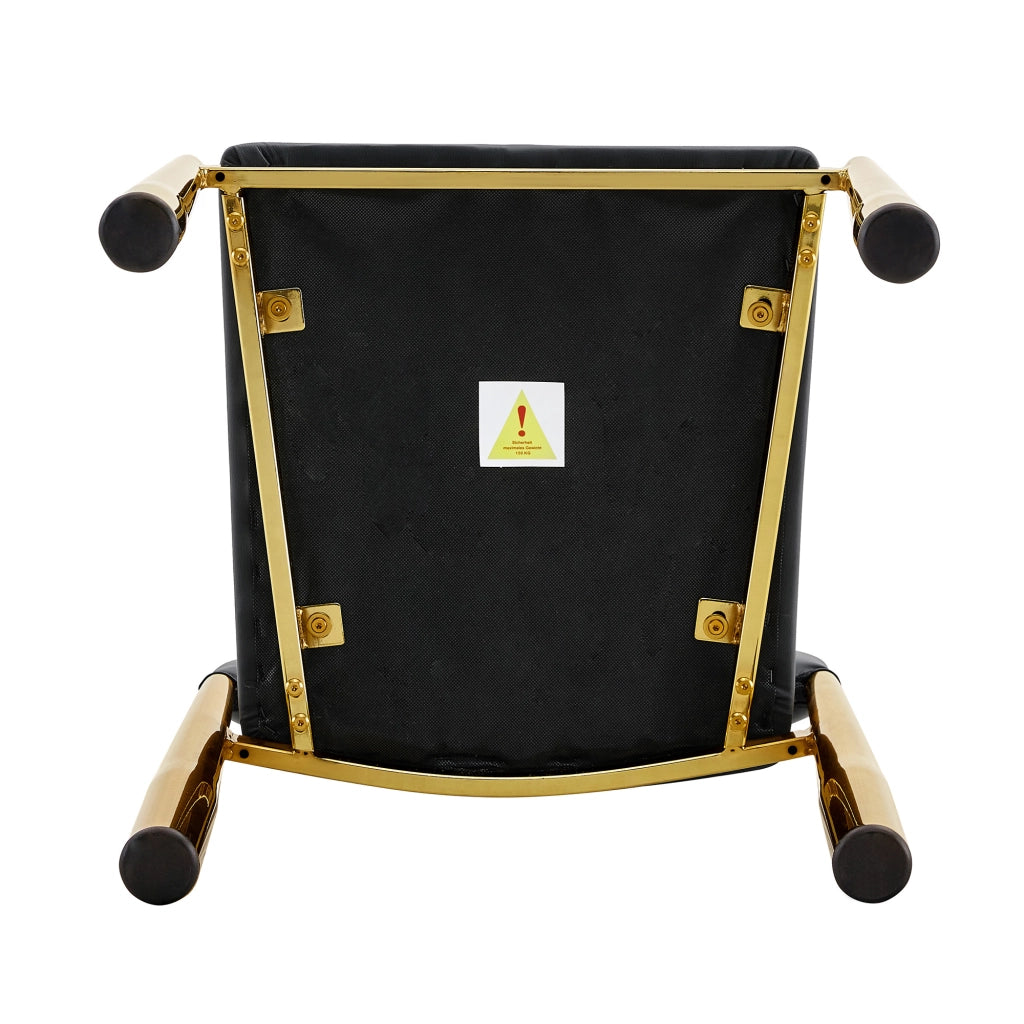SEDIA da pranzo Set da 2 pezzi 80 cm PU nero