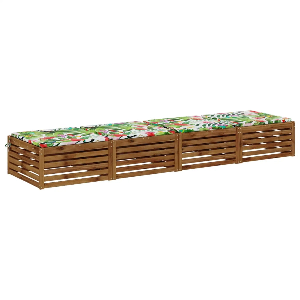 Cuscini per Sedia in 4 Pezzi SOEST 4 pz 100% Poliestere 944622