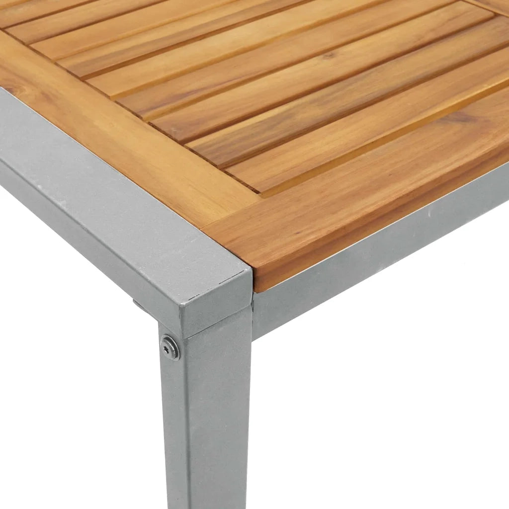 Set da Pranzo per Giardino 5 pcs Grigio 3284359