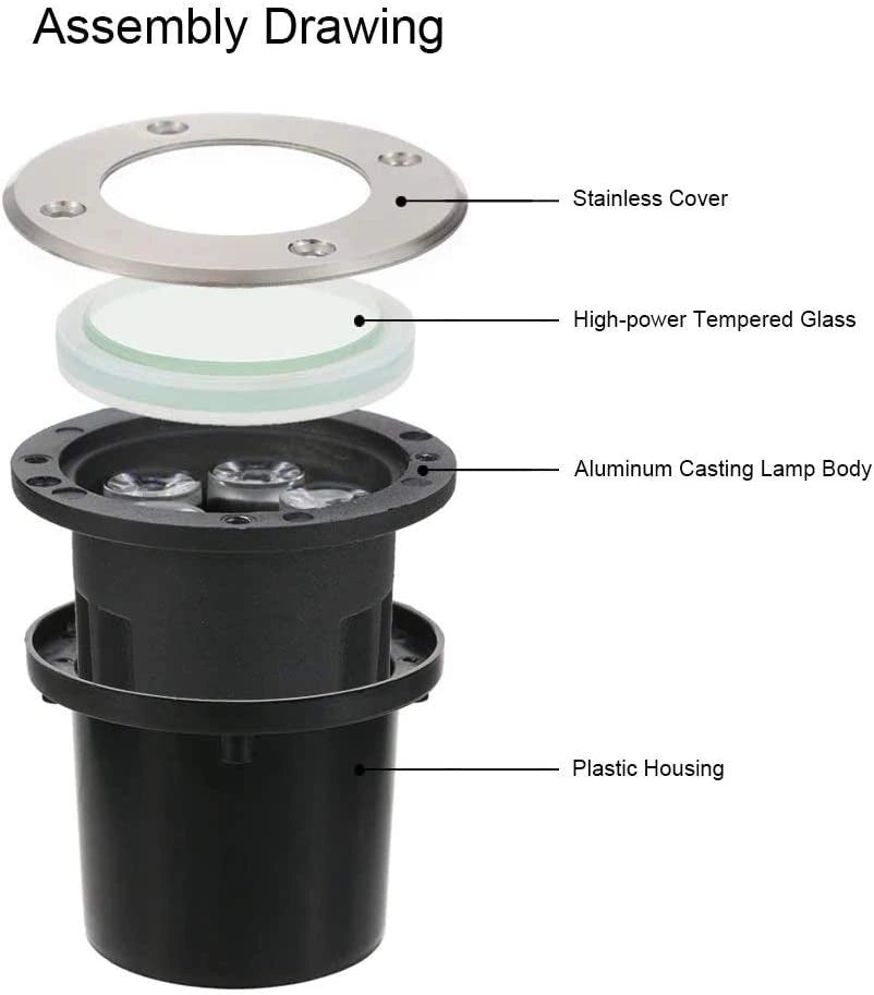 Faretto Segnapasso led Incasso calpestabile 5w luce Naturale 4000k XC-C9003