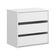 Cassettiera Ackerman, Settimanale per interno armadio, ComÒ² per camera da letto con 3 cassetti, 60x40h60 cm, Bianco