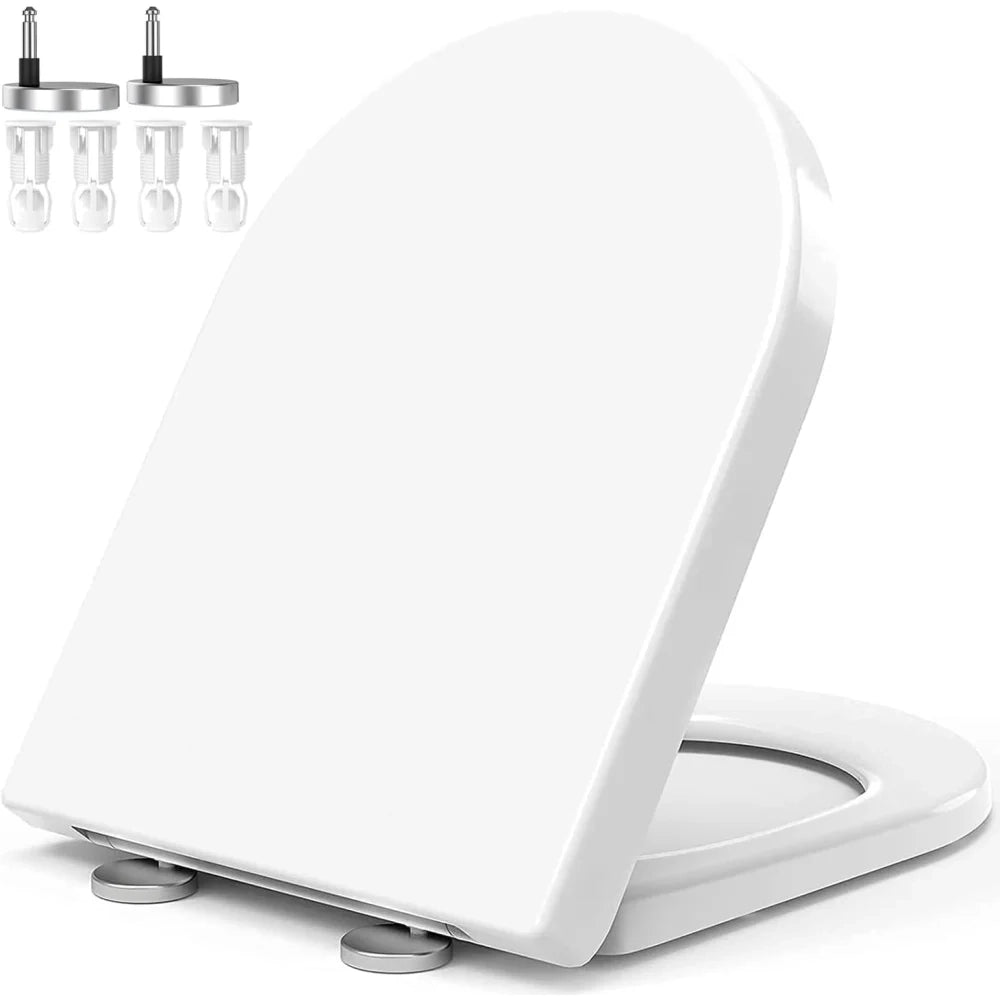 Mujiushi - sedile wc con chiusura morbida con un pulsante a sgan