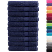 Asciugamani Premium SOLUND 10 pz Blu Navy 100x200 cm 600 g/m² 137271
