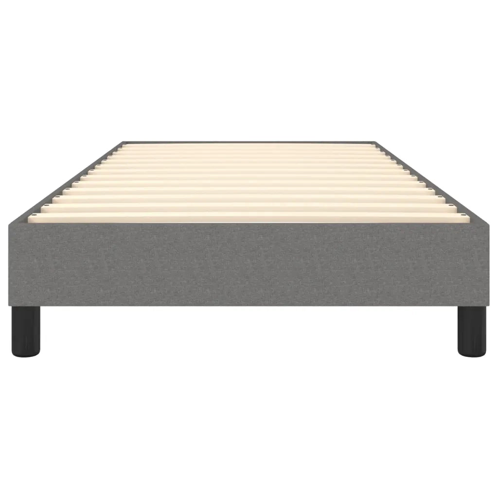 Struttura Letto a Rete a Molle Grigio Scuro 100x200 cm Tessuto 3120493