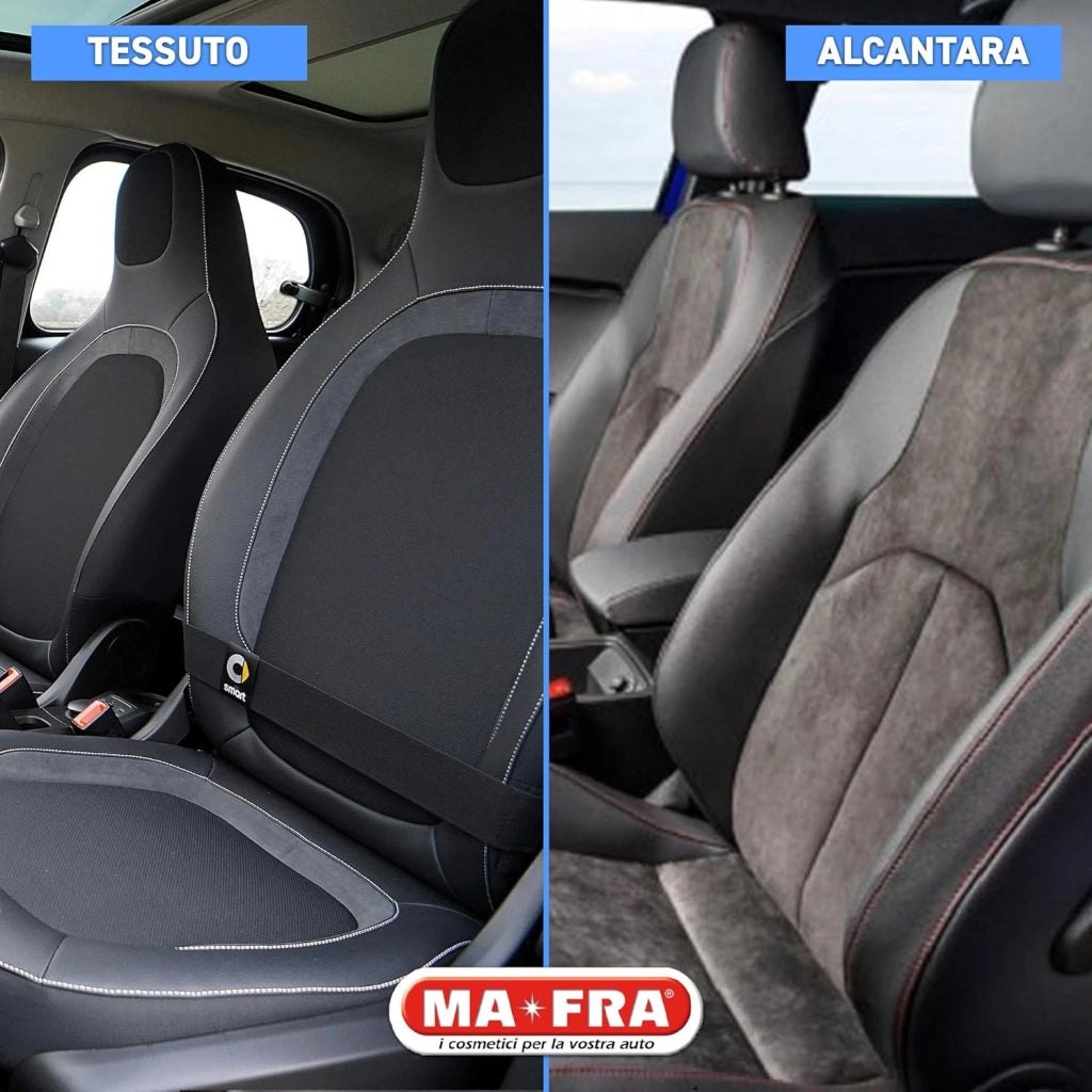 Ma-Fra, Trattamento 3in1 Tessuti, Deterge e Smacchia Tessuti Delicati, Velluti e Alcantara, Rinnova i Colori e Dona una Fresca Nota di Profumo, Formato 500ml